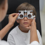 Child's eye exam